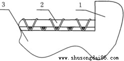 鋼絲網(wǎng)運(yùn)輸帶局部結(jié)構(gòu)放大圖